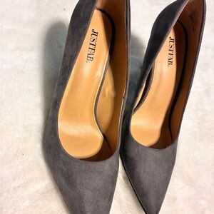JustFab Charcoal Women's Heels